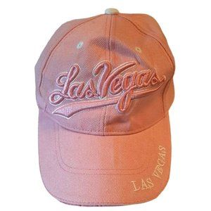 Pink Las Vegas Baseball Cap Hat NEW Embroidered Twill
